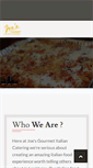 Mobile Screenshot of joesgourmetitaliancatering.com