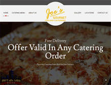 Tablet Screenshot of joesgourmetitaliancatering.com